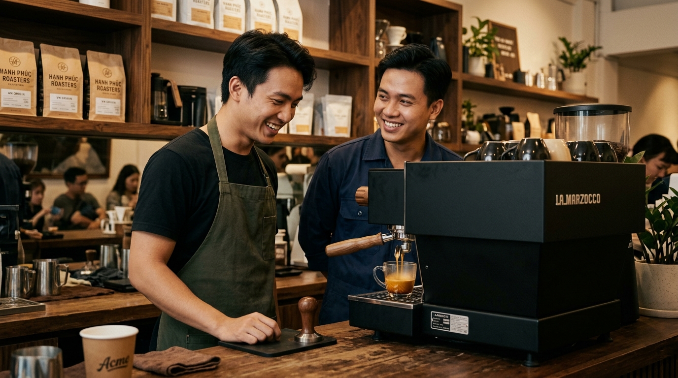 Vệ sinh máy xay cà phê đúng cách — bí quyết giữ hương vị không bị lẫn